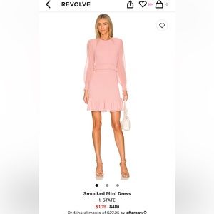 1. STATE Smocked Mini Dress